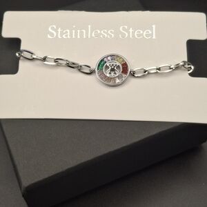 Multicolor Crystal Charm Bracelet